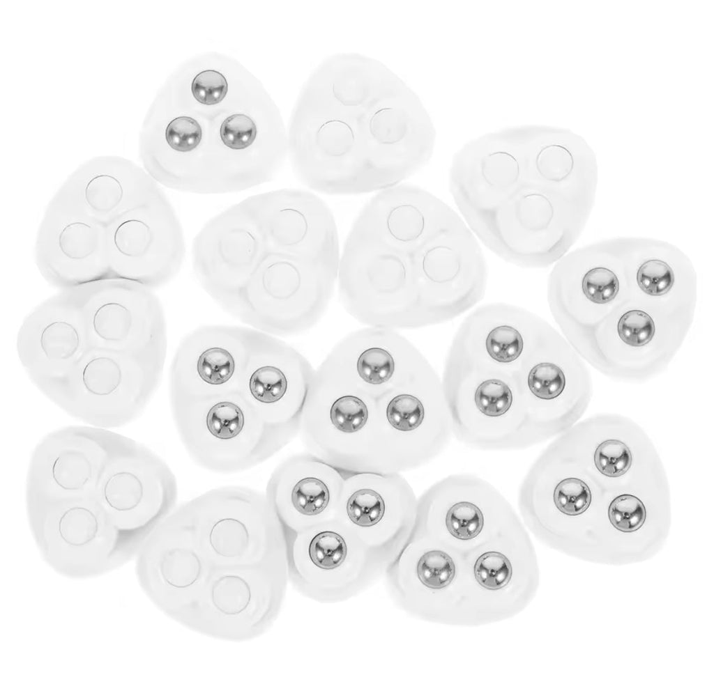 4Pcs Mini Caster Wheels, 360 Degree Free Rotation Universal Wheels, Universal Furniture Pulley, Stainless Steel Mini Swivel Wheels, Self Adhesive Caster Wheels