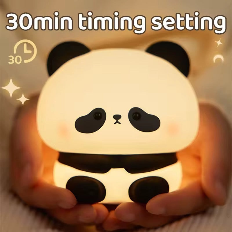 Cute Panda Silicone Touch Night Light
