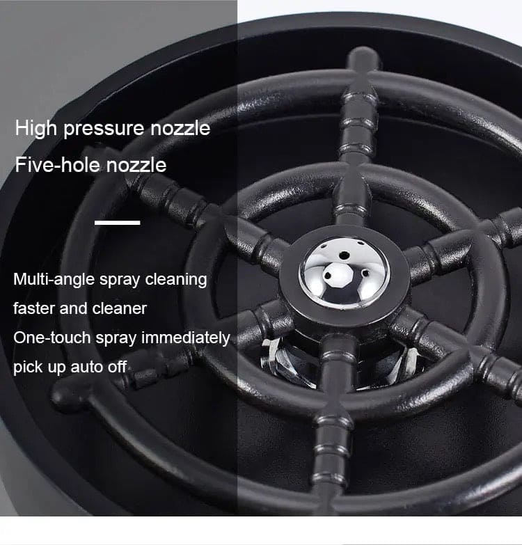 Automatic Cup Washer, Faucet Glass Cleaner For Kitchen Sink.