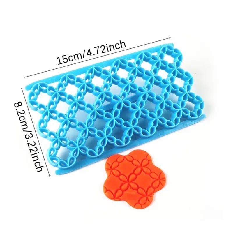 Cookie Cutters Mold, Cake Decorations Fondant Stamp, Hollow Cutout Decorating Biscuit Molds, Cake Pastry Art Embossing Biscuits Cutter Mold, Kitchen Bakeware Tool, Icing Embossing Decorating Cutter Tools