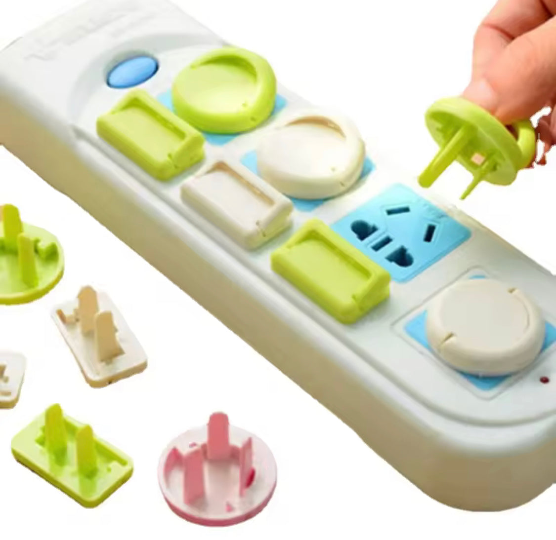 Set Of 10 Strip Socket Protective Case, Anti Electric Shock Cover, Electrical Outlet Cover Plug Guard