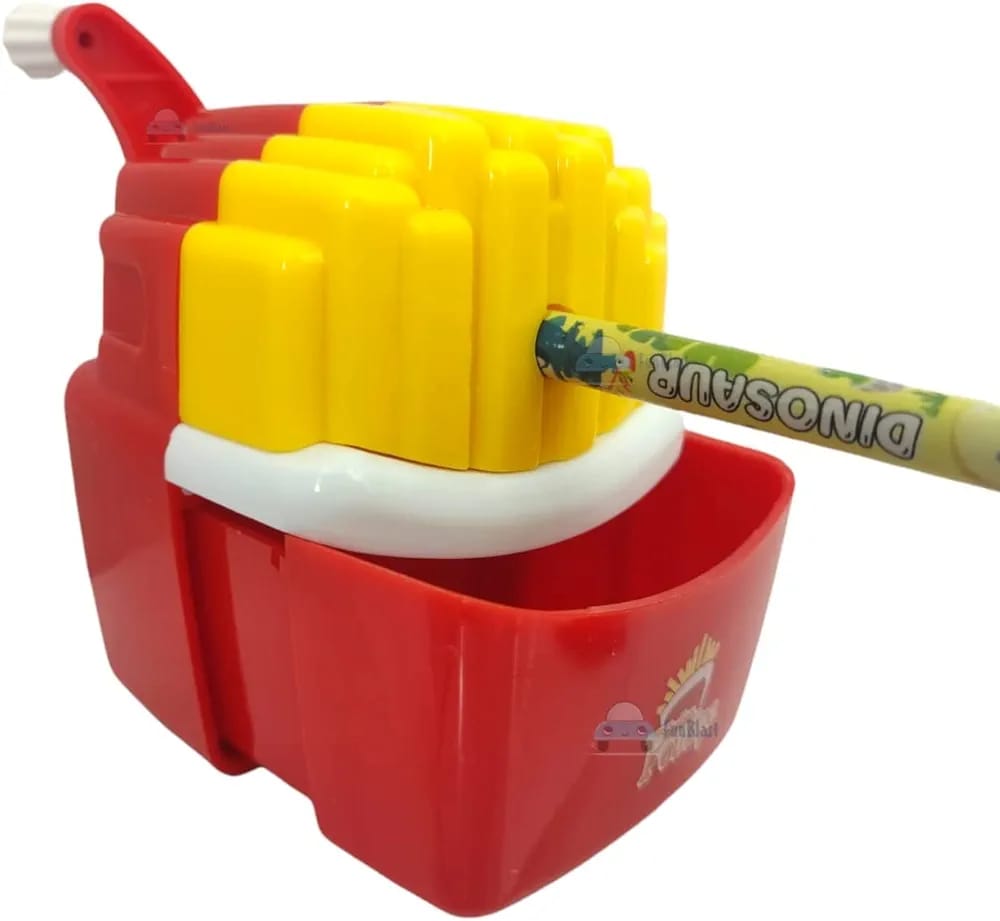 French Fries Pencil Sharpener, Crackles Manual Pencil Sharpener, Fast Food Sharpener Machine