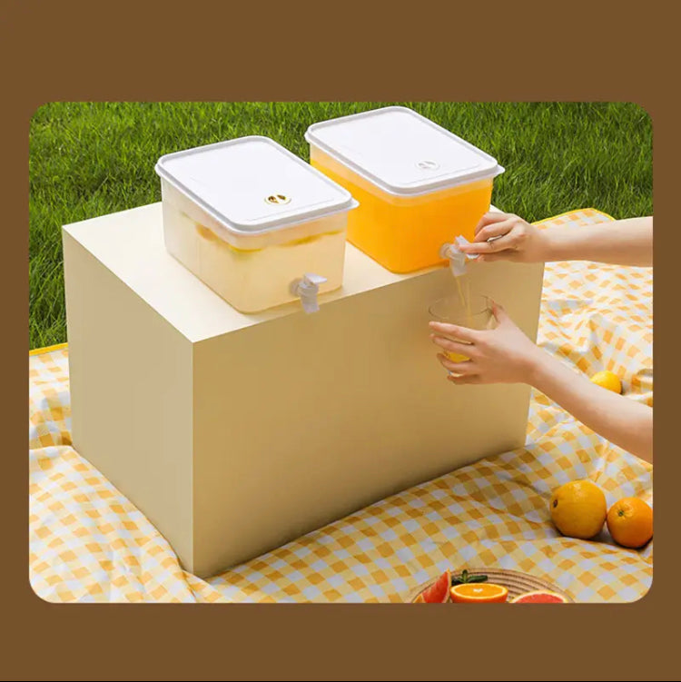 5L Cold Beverage Dispenser, Water Kettle Container Fridge Pots Pitcher, Plastic Freezer Water Jug