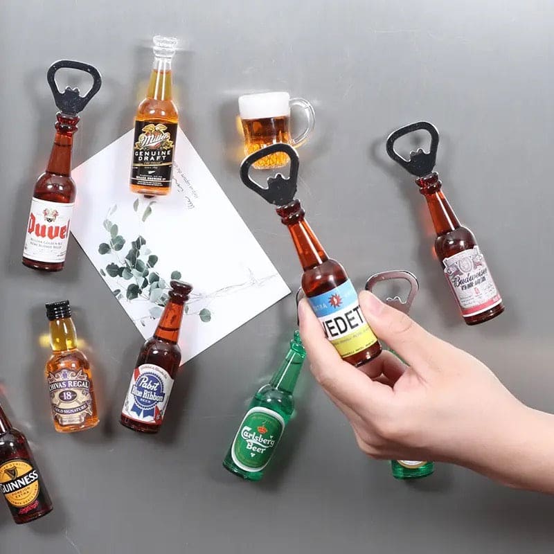 Mini Bottle Opener, Magnetic Fridge Bottle Opener.