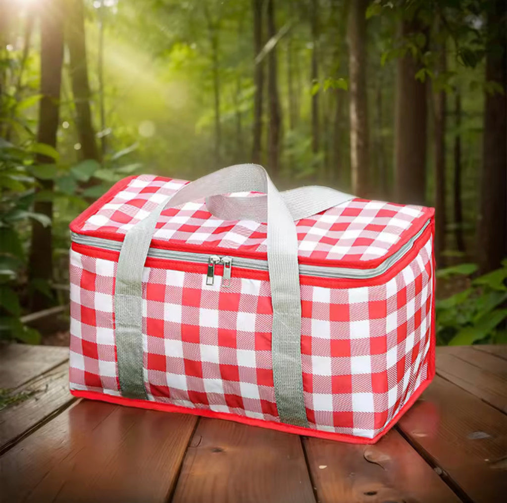 Camping Storage Lunch Bag, Large Capacity Portable Ice Pack Bag, Cold Protection Insulated Lunch Bag, Waterproof Travel Lunch Bag