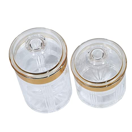 Acrylic Elegant Round Storage Jar, Multifunctional Storage Container, Airtight Lid Storage Container, Transparent Grocery Container, Condiment Kitchen Organizer