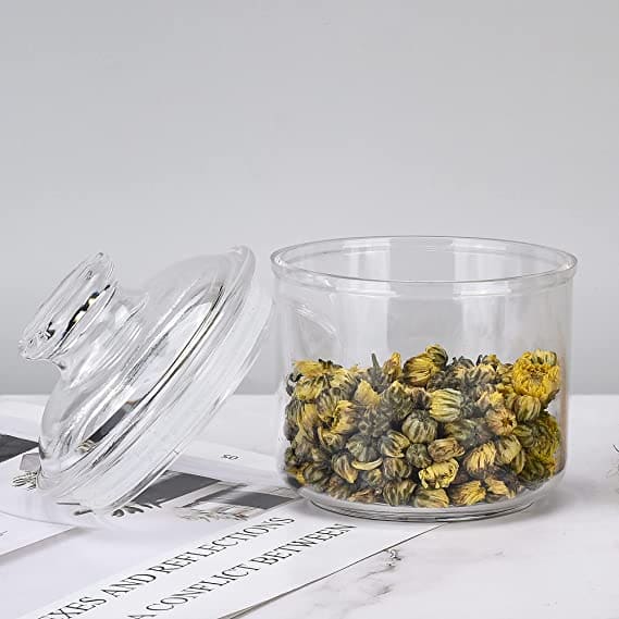 Acrylic Plain Storage Jar, Transparent Kitchen Sealing Jar, Airtight Clear Canister Jar, Food Storage Container, Stackable Condiment Kitchen Organizer