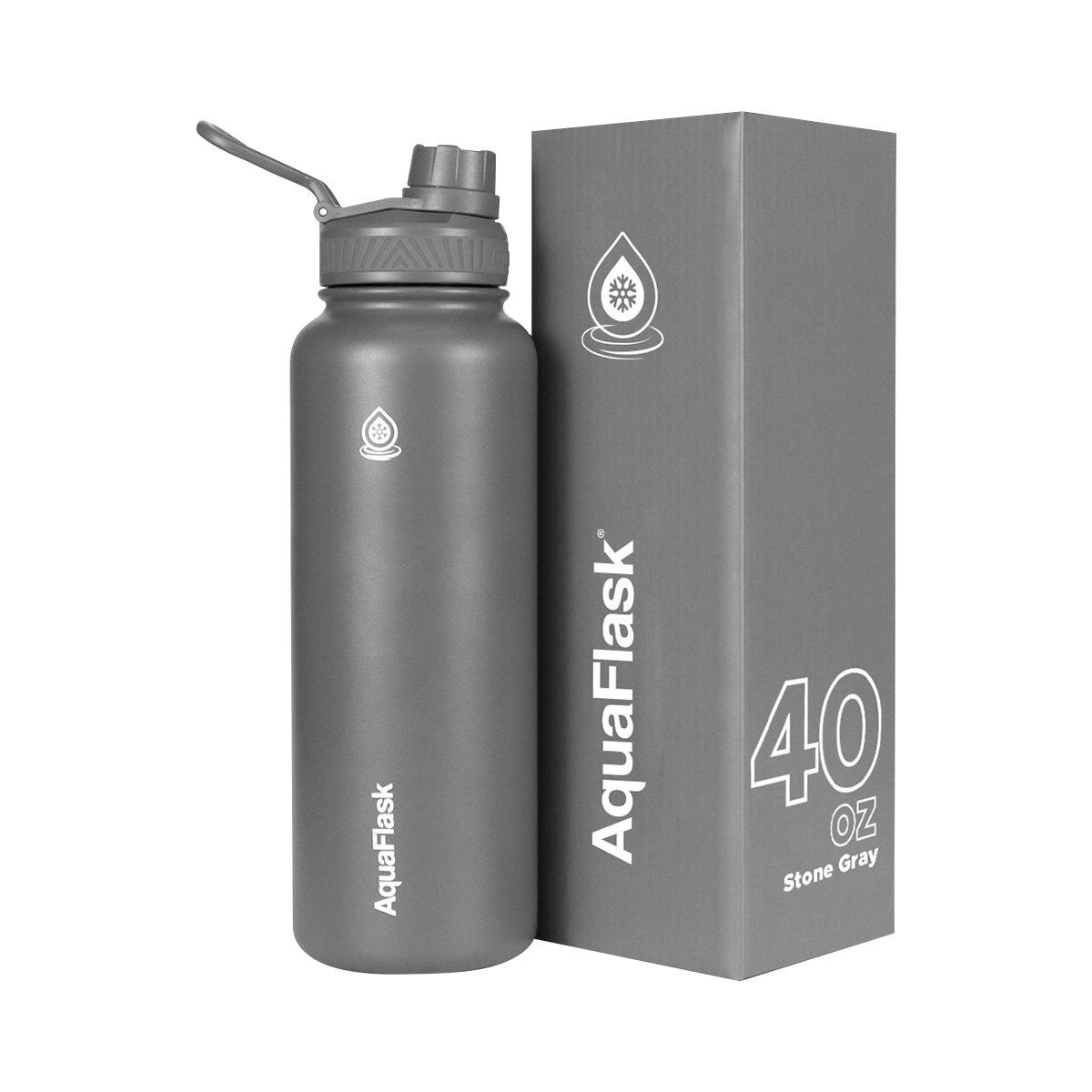 AquaFlask Bottle (40oz) - Stone Grey
