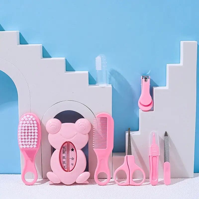 Set Of 8 Baby Health Care Kit, Newborn Baby Grooming Kit, Portable Infant Child Healthcare Tools Sets for Toddler, Newborn Essentials Nursery Care Set