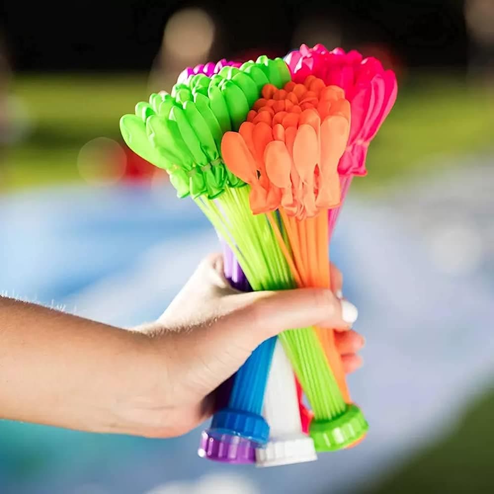 Magic Water Filling Balloon, 111 Pcs Water Balloons Bomb, Children Water War Game Kit, Latex Water Balloon Outdoor Toy, Water Balloon For Summer Toy, Rapid Filling Water Balloon