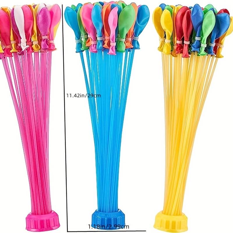 Magic Water Filling Balloon, 111 Pcs Water Balloons Bomb, Children Water War Game Kit, Latex Water Balloon Outdoor Toy, Water Balloon For Summer Toy, Rapid Filling Water Balloon