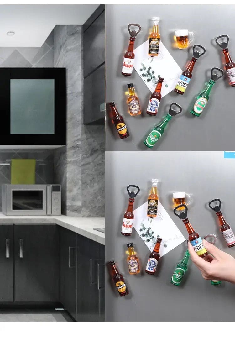 Mini Bottle Opener, Magnetic Fridge Bottle Opener.