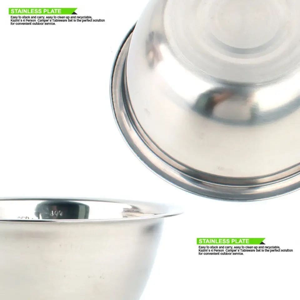 Set Of 5 Metal Mixing Bowls, Non Slip Nesting Whisking Bowls Set, Mixing Bowls For Salad Cooking Baking Food Container, Stackable Portable Cooking Nesting Storage Bowls For Home Kitchen Outdoor Camping, Rust-proof Food Storage Prep Bowl