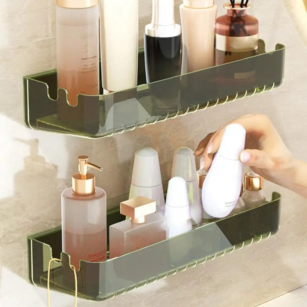 Letter Print Bathroom Storage Shelf.