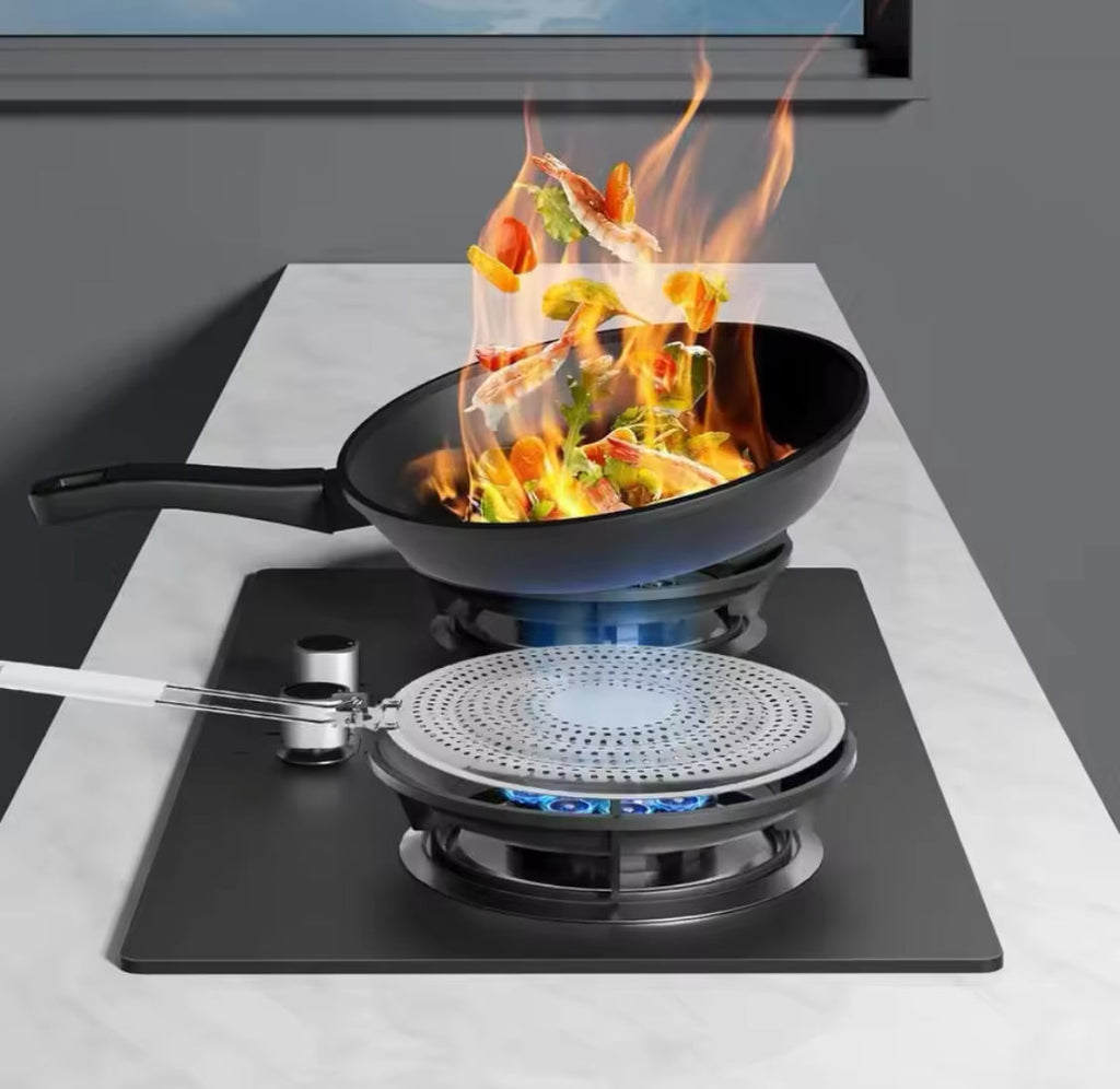 Multipurpose Stainless Steel Stove Heat Diffuser, Foldable Kitchen Stove Flame Guard Simmer Plate, Durable Gas Stove Anti Scalding Mat