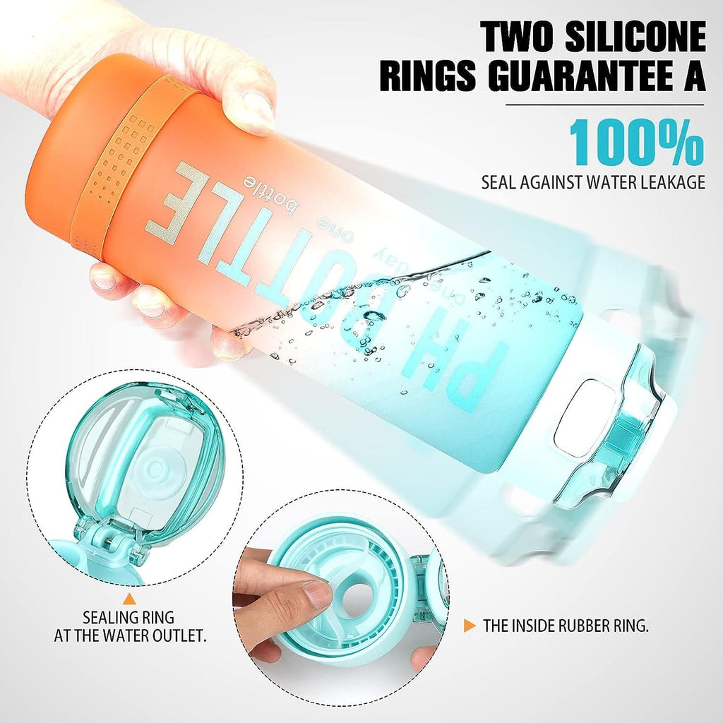 1L PH Water Bottle, Portable Gym Fitness Durable Sport Drinking Bottle, Unbreakable Water Bottle, Recyclable Plastic Drinking Bottle, Large Capacity Water Dispenser Bottle