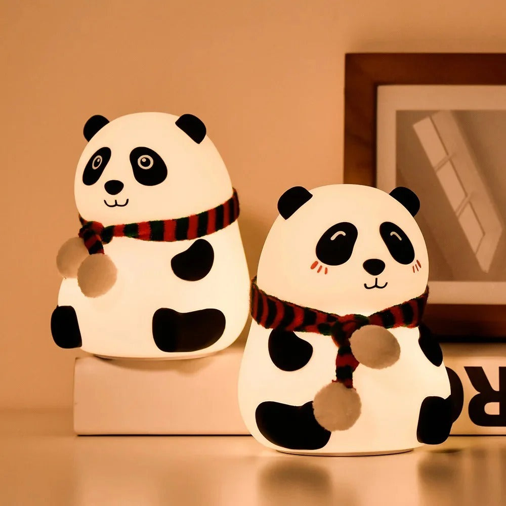 Cute Panda Silicone Touch Night Light