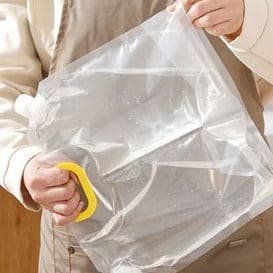 2 Partitions Grain Storage Sealed Bag, Portable Food Rice Bean Container Nozzle Bag, MultipurpStand Up Grain Seal Bag, Refillable Plastic Drink Bag, Spout Pouch for Juice Milk Coffee, Food Bean Cereals Storage Bag, Cereals Moisture Insect Proof Sealed Bag