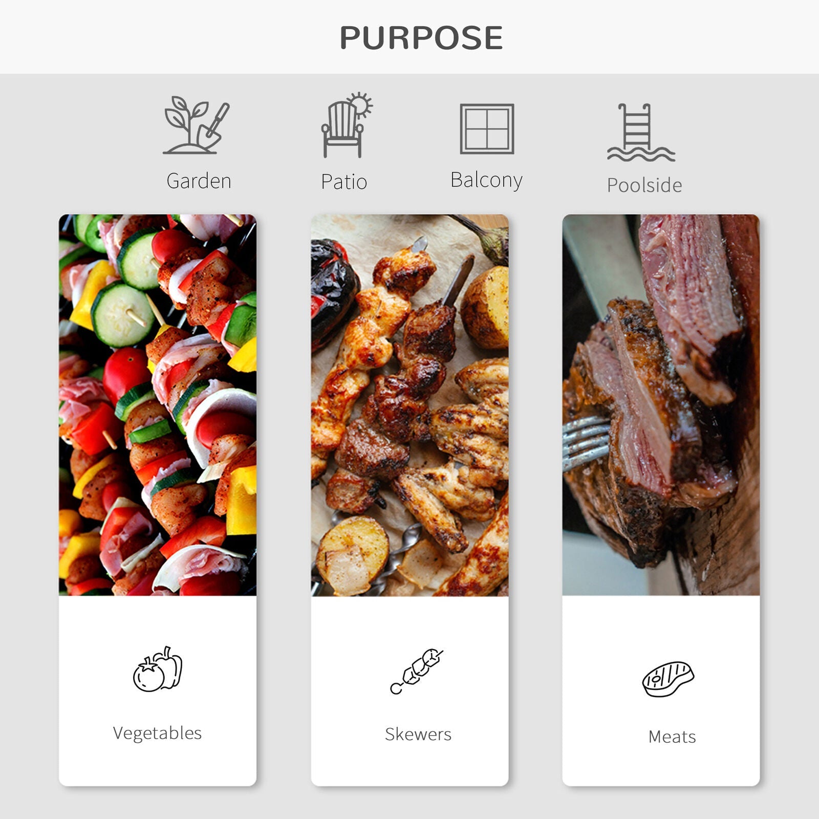 Foldable Tabletop BBQ Grill, Portable Small Charcoal Grill, Mini Tabletop Smoker Camping Cooker, Stainless Steel Portable Collapsible Barbecue Shelf