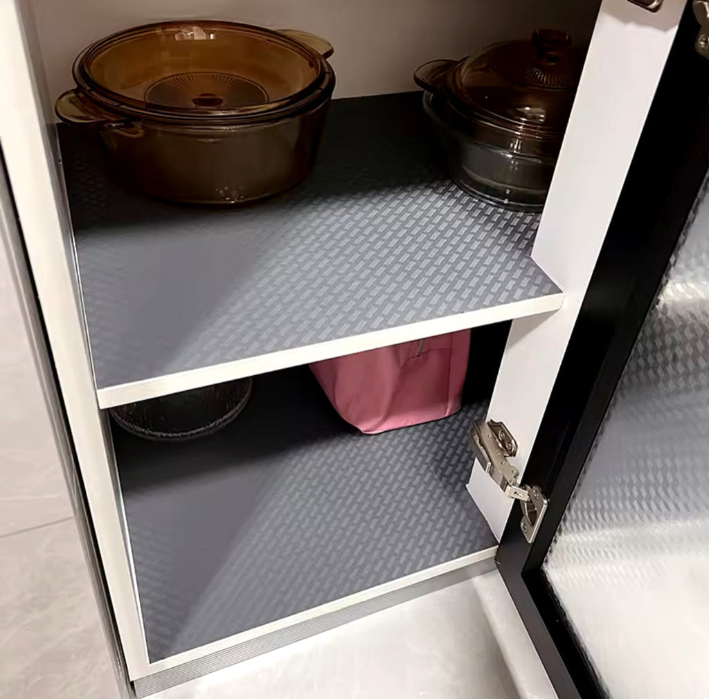 Multifunctional Refrigerator Liners, Kitchen Cabinets Shelf Liners, Washable Liners for Kitchen And Fridge