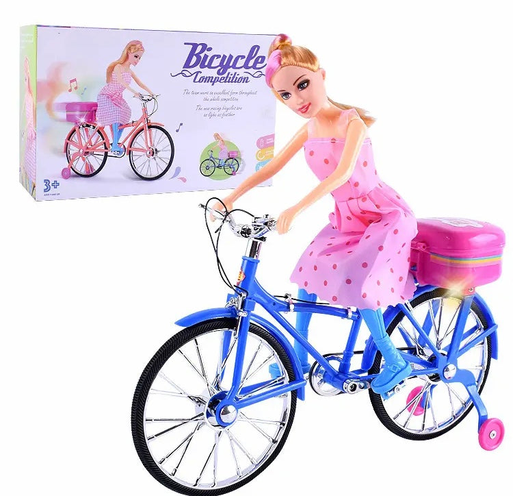Electric Bicycle Toy, Barbie Mini Cycle, Cute Bicycle Toy For kids, Beautiful Barbie Doll Bicycle