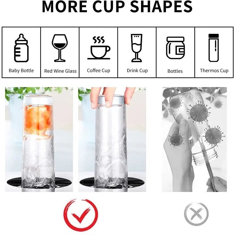 Automatic Cup Washer, Faucet Glass Cleaner For Kitchen Sink.