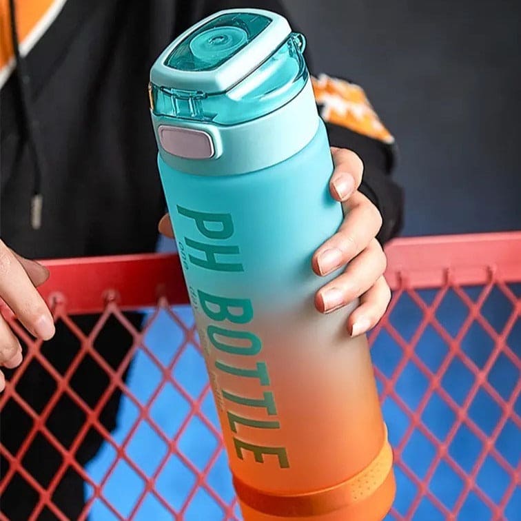 1L PH Water Bottle, Portable Gym Fitness Durable Sport Drinking Bottle, Unbreakable Water Bottle, Recyclable Plastic Drinking Bottle, Large Capacity Water Dispenser Bottle