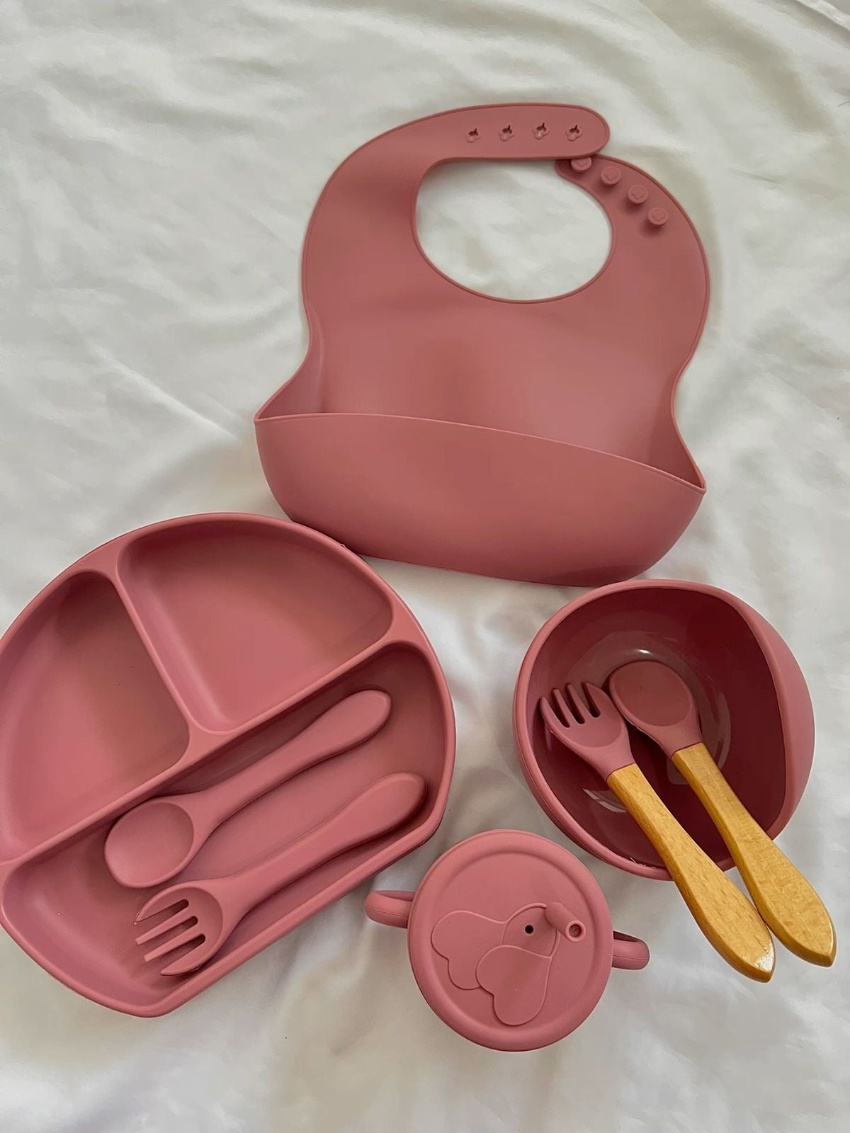 SILICONE BABY FEEDING SET – 6 PCS.