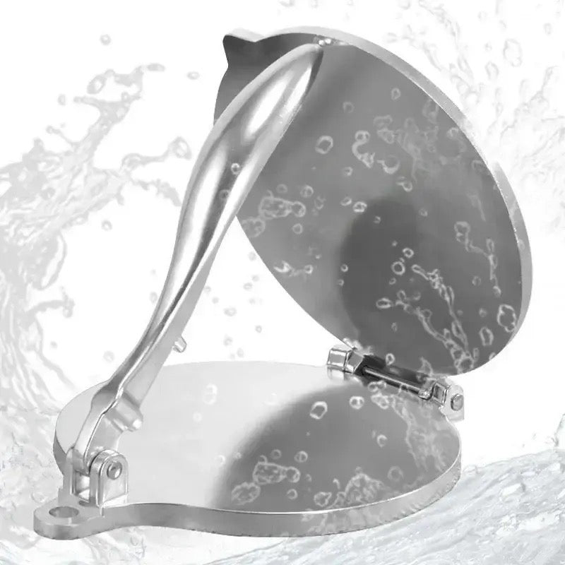 Roti Press Maker, Foldable Doughs Pressing Tool, Manual Corn Tortillas Pressing Tools, Non Stick Tortilla Pie Maker Press Pan, Foldable Durable Chapati Presser, Homemade Tortilla Pie Bakeware, Home Kitchen Cooking