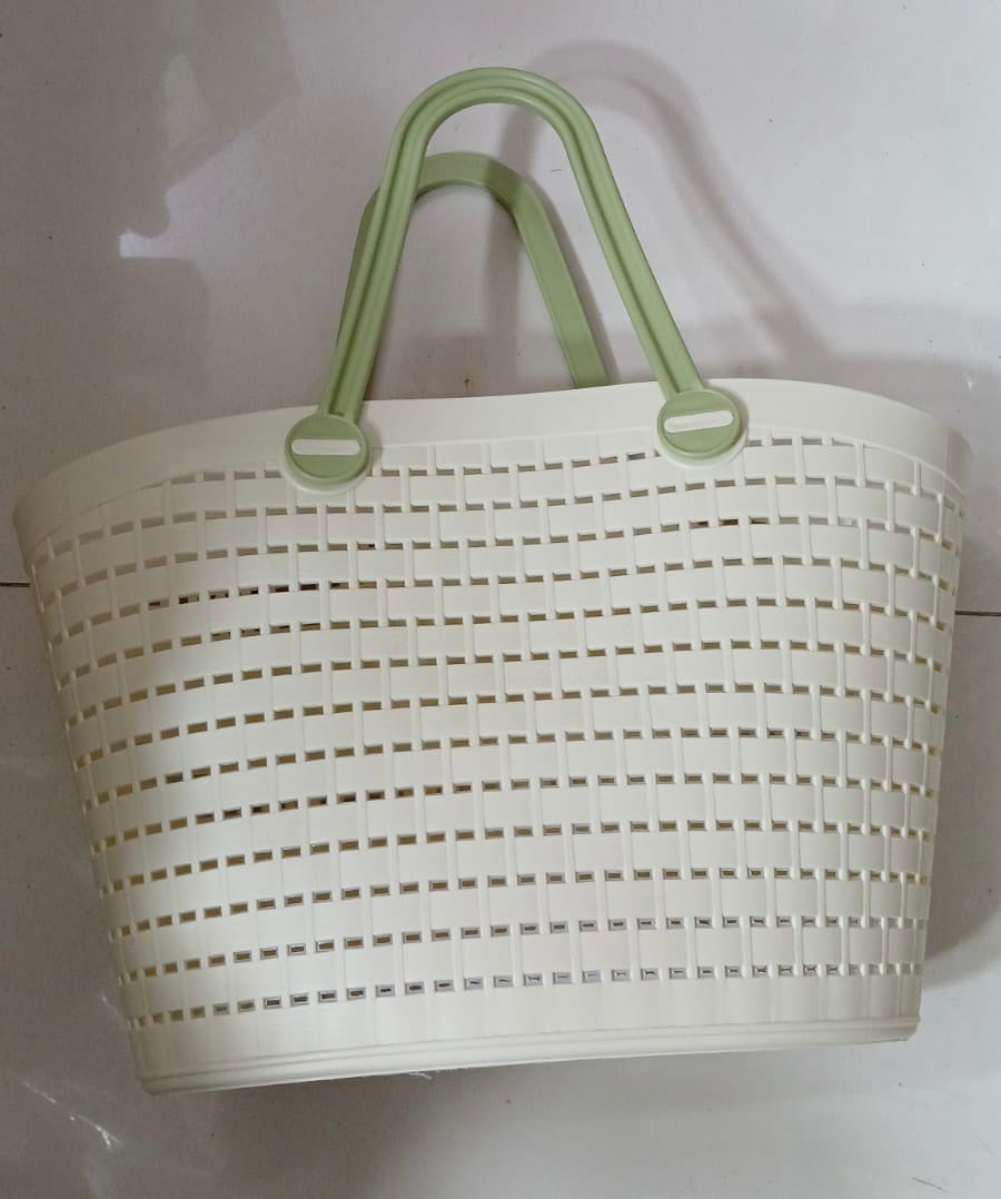 Portable Handheld Picnic Basket, Handheld Kitchen  Grocery Basket, Multipurpose Laundry Basket, Creative Hollow Out Shower Basket