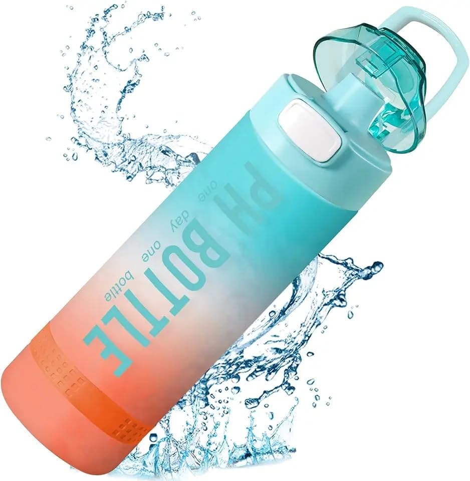 1L PH Water Bottle, Portable Gym Fitness Durable Sport Drinking Bottle, Unbreakable Water Bottle, Recyclable Plastic Drinking Bottle, Large Capacity Water Dispenser Bottle