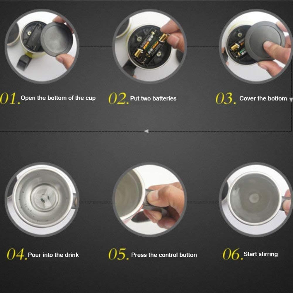 Automatic Self Stirring Mug, Magnetic Coffee Spinning Mug, Electric Self Stirring Coffee Milk Mixing Cup, Non Stick Large Capacity Coffee Mixer Cup, Creative Blender Smart Mixer Thermal Cup