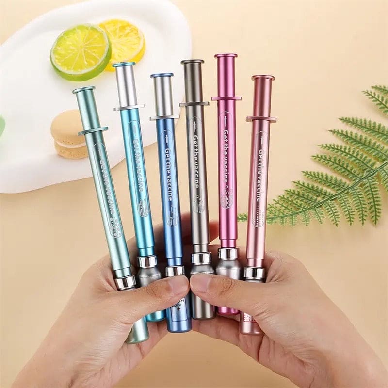 Luminous Vaccine Gel Pen, Doctor Nurse Pen, Syringe Neutral Pens.