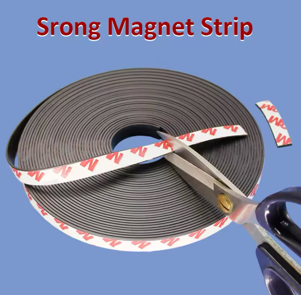 Self Adhesive Rubber Magnetic Tape, Flexible Magnetic Strip, Universal Hook Tape