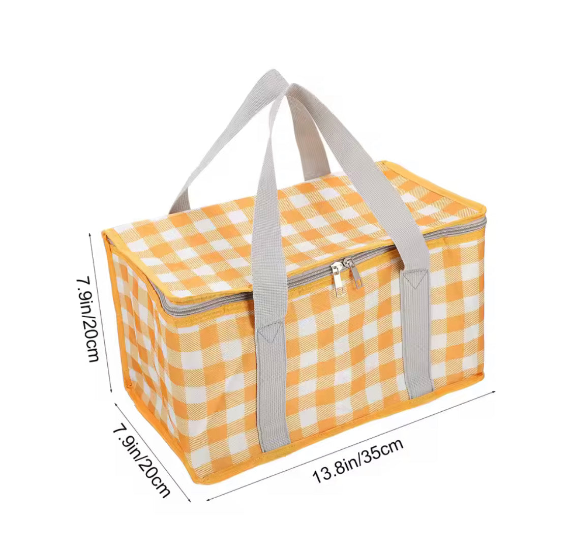 Camping Storage Lunch Bag, Large Capacity Portable Ice Pack Bag, Cold Protection Insulated Lunch Bag, Waterproof Travel Lunch Bag