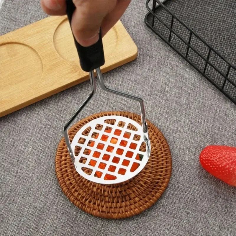 Metal Potato Masher, Rice Presser, Fruit Juice Maker, Potatoes Mud Pusher, Smooth Musher Crusher, Kitchen Accessories