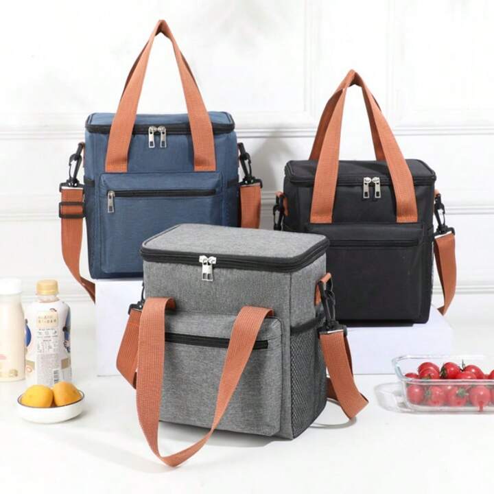 Picnic Thermal Insulated Bag, Large Capacity Lunch Bag, Office Bento Lunch Bag