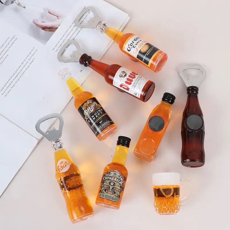Mini Bottle Opener, Magnetic Fridge Bottle Opener.