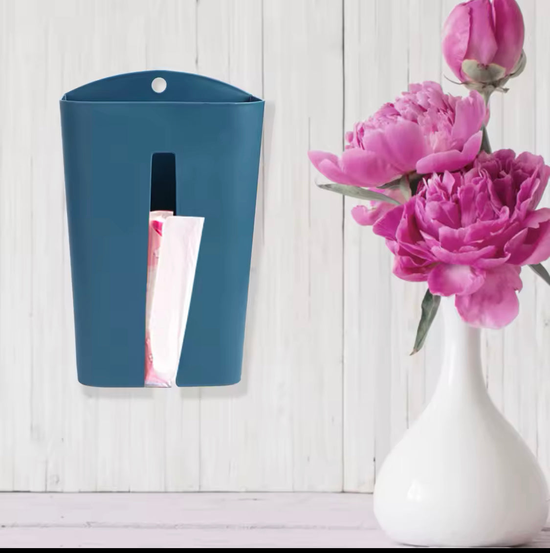 Garbage Bag Dispenser, Wall Mounted Garbage Bag Holder, Tissue Dispenser Container, Organizer Kitchen Decor