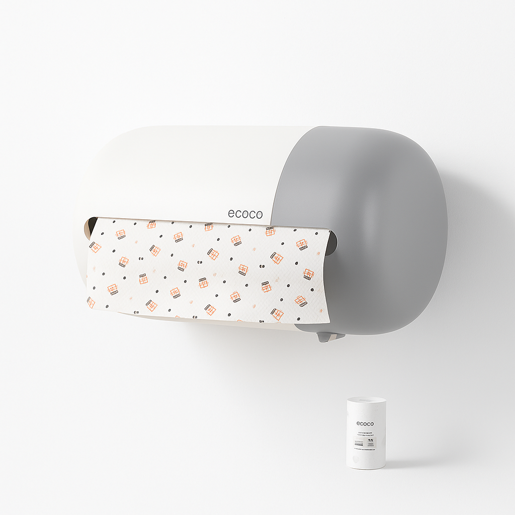 Ecoco Kitchen Wall Mounted Tissue Box with Tissue Roll