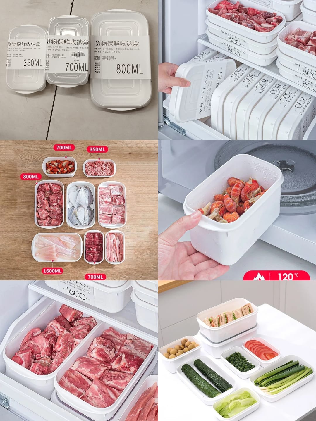 Frozen Meat Container, Kitchen Refrigerator Food Storage Container, Meat Preservation Box