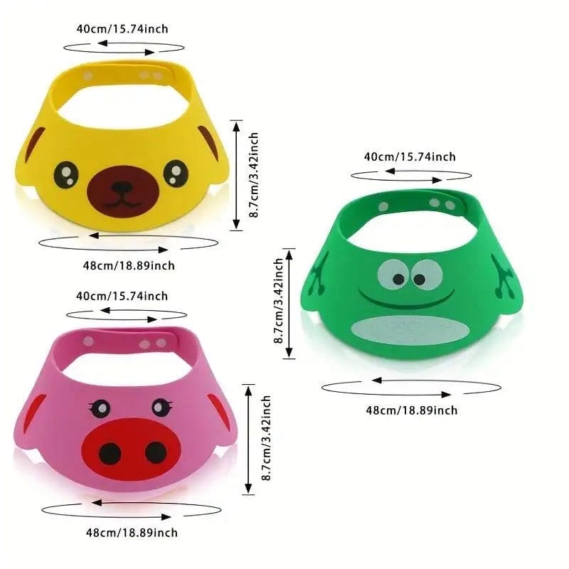 Baby Hair Wash Cap, Waterproof Bath Cap, Adjustable Visor Hat For Shower, Eye Shampoo Splash Guard, Infant Girl Boy Ear Protection Shampoo Cap, Children Hair Wash Hat Head Cover
