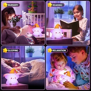 Cute Star Silicone Touch Night Light