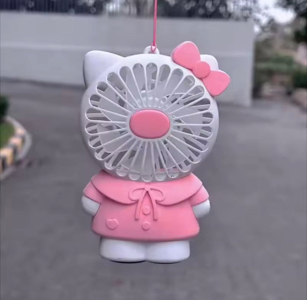 Hello Kitty Handheld Small Fan, Rechargeable Handheld Fan, Mini Pocket Fan