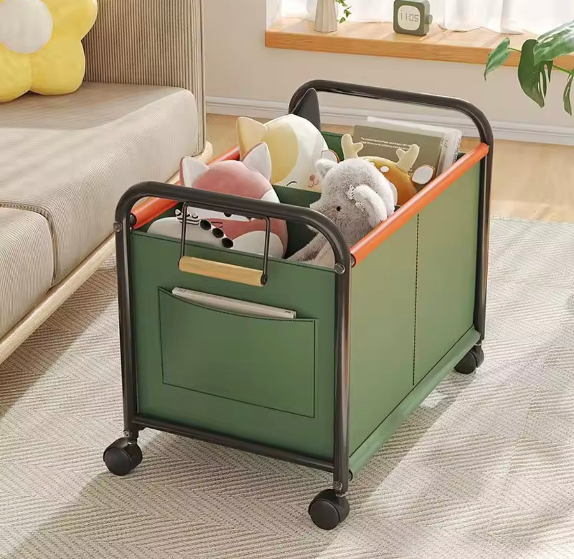 Kids Bedroom Toys Storage Box, Multipurpose Bedroom Organizer, Household Toys Storage Racks With Wheels, Storage Closet Organizer