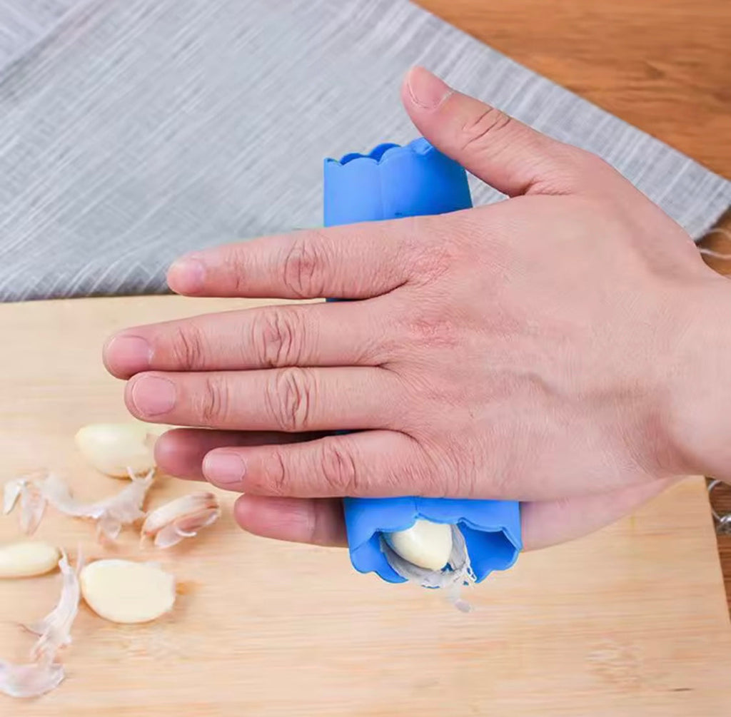 Set Of 3 Effortlessly Garlic Peeler, Reusable Silicone Garlic Peeler Roller, Quickly Peel Garlic Easy Kitchen Tool