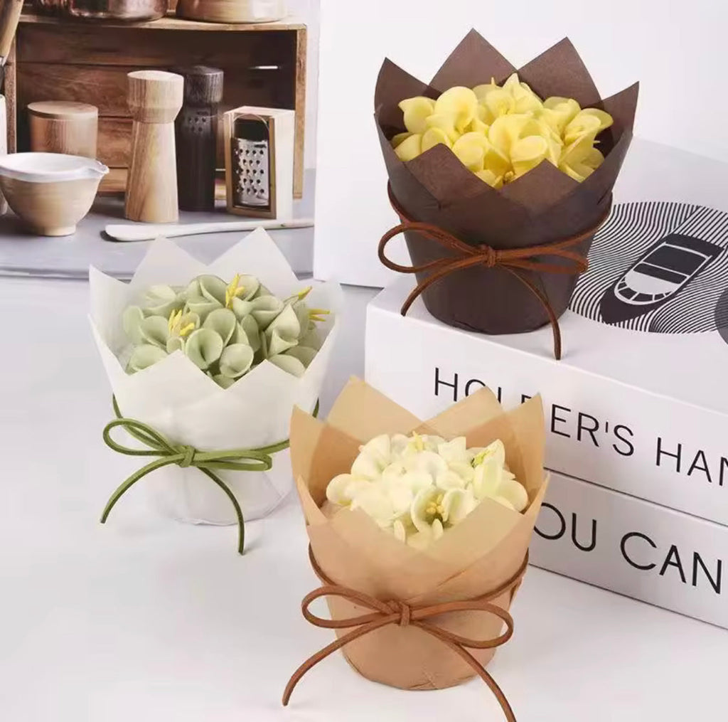 Tulip Shape Cupcake Liner Paper, Oil Proof Cupcake Baking Liner, Cupcakes Paper Molds, Muffin Cup Container