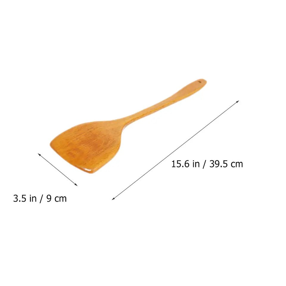 5 Pcs Bamboo Kitchen Utensil, Wooden Cooking Utensil Set