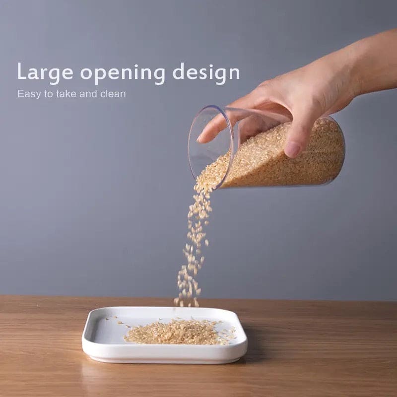 Set Of 3 Transparent Cookie Jar, Transparent Sealed Cans Jars For Spices, Multi Capacity Grain Storage Box, Kitchen Snacks Dry Plastic Fresh Keeping Tank