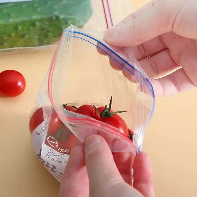 Set Of 30 Food Preservation Pouch, Home Travel Transparent Sealing Zip Lock Bag, Dividing Bags For Fruit Vegetables Meat, Self Seal Clear Plastic Poly Resealable Ziplock Bag, Refrigerator Fresh Keeping Bag, Split Sealing Food Bag